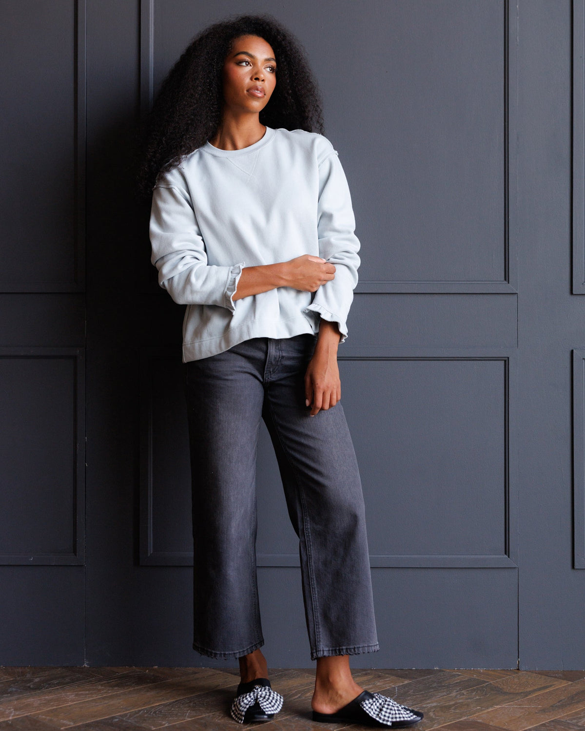 Country Peplum Crew Downeast