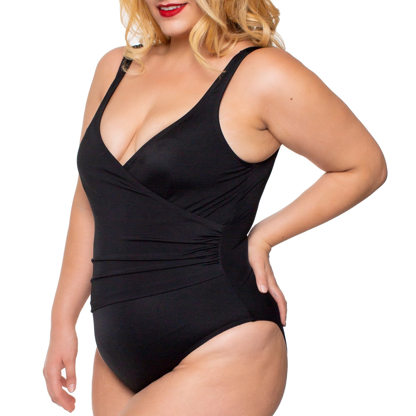 InstantFigure Wrap One Piece Swimsuit 13443P InstantFigure INC