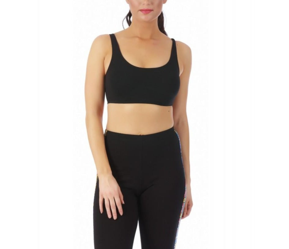 InstantFigure Activewear Cotton Lycra Wide Straps Crop Top 144006 InstantFigure INC
