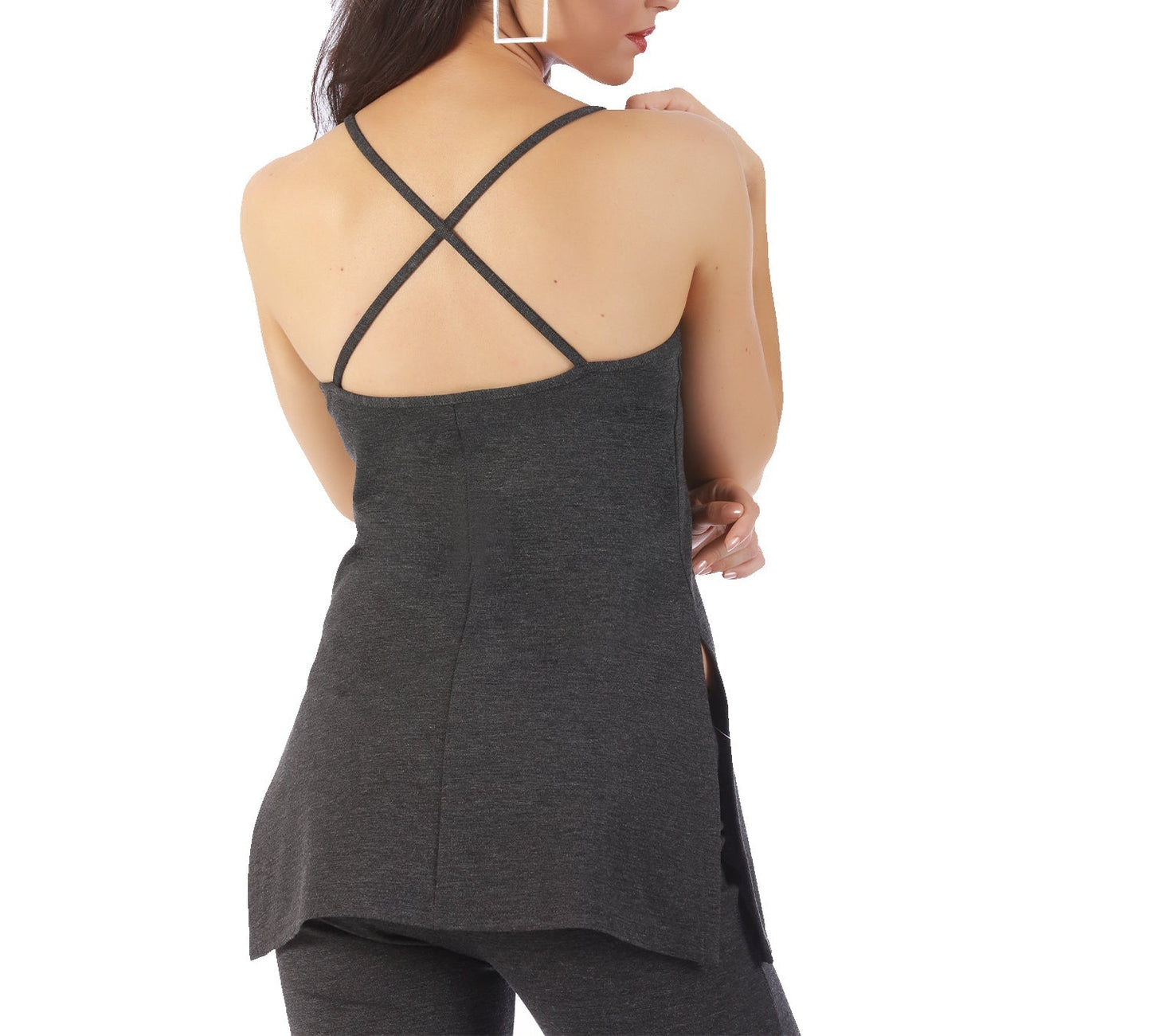 InstantFigure Cami Top with Side Slits 168020T InstantFigure INC