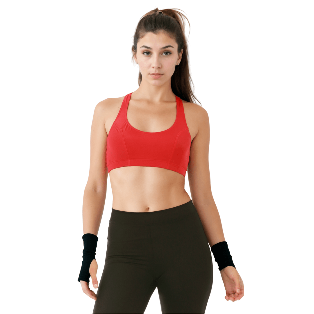 InstantFigure Activewear Compression Racer Back Sports Bra AWT019 InstantFigure INC