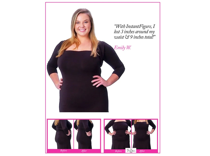 Plus Size InstantFigure Bandeau Brief Bodysuit Shapewear WBS012C InstantFigure INC