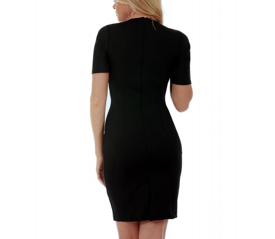 InstantFigure Short Sleeves Slimming Dress WDA027 InstantFigure INC