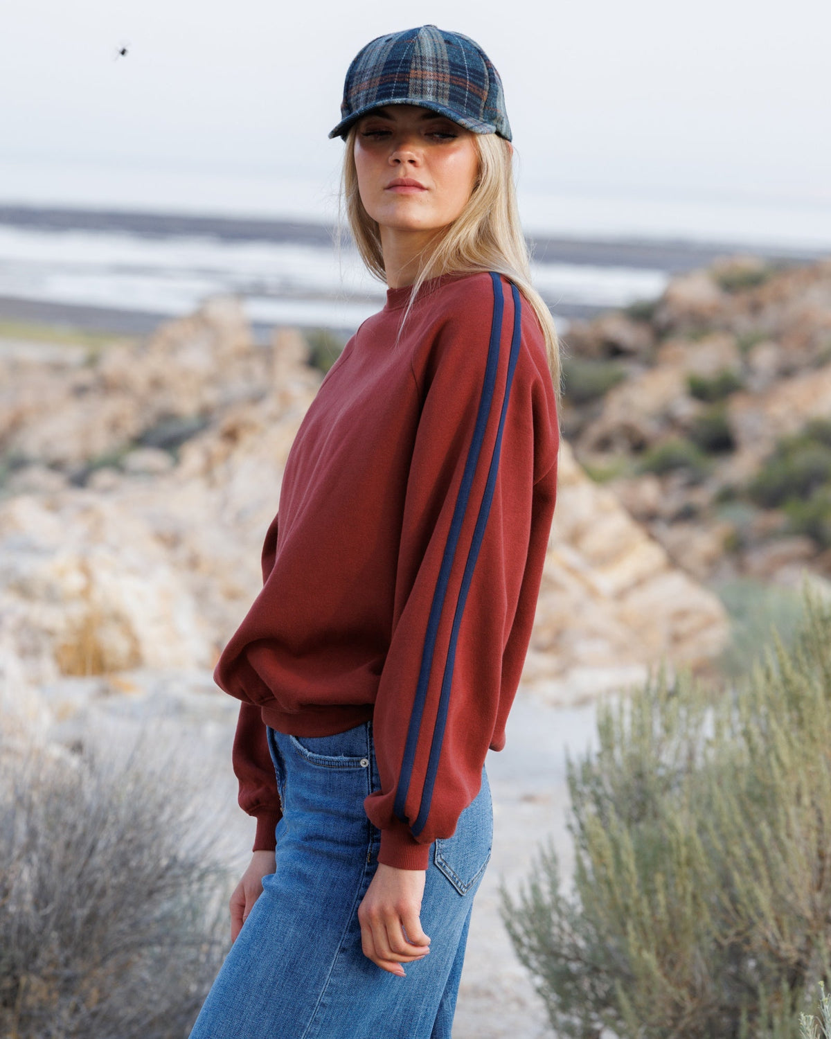 Retro Stripe Crew Downeast