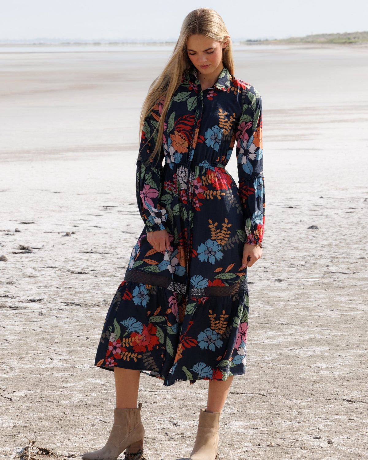 Wheatland Maxi Dress Downeast