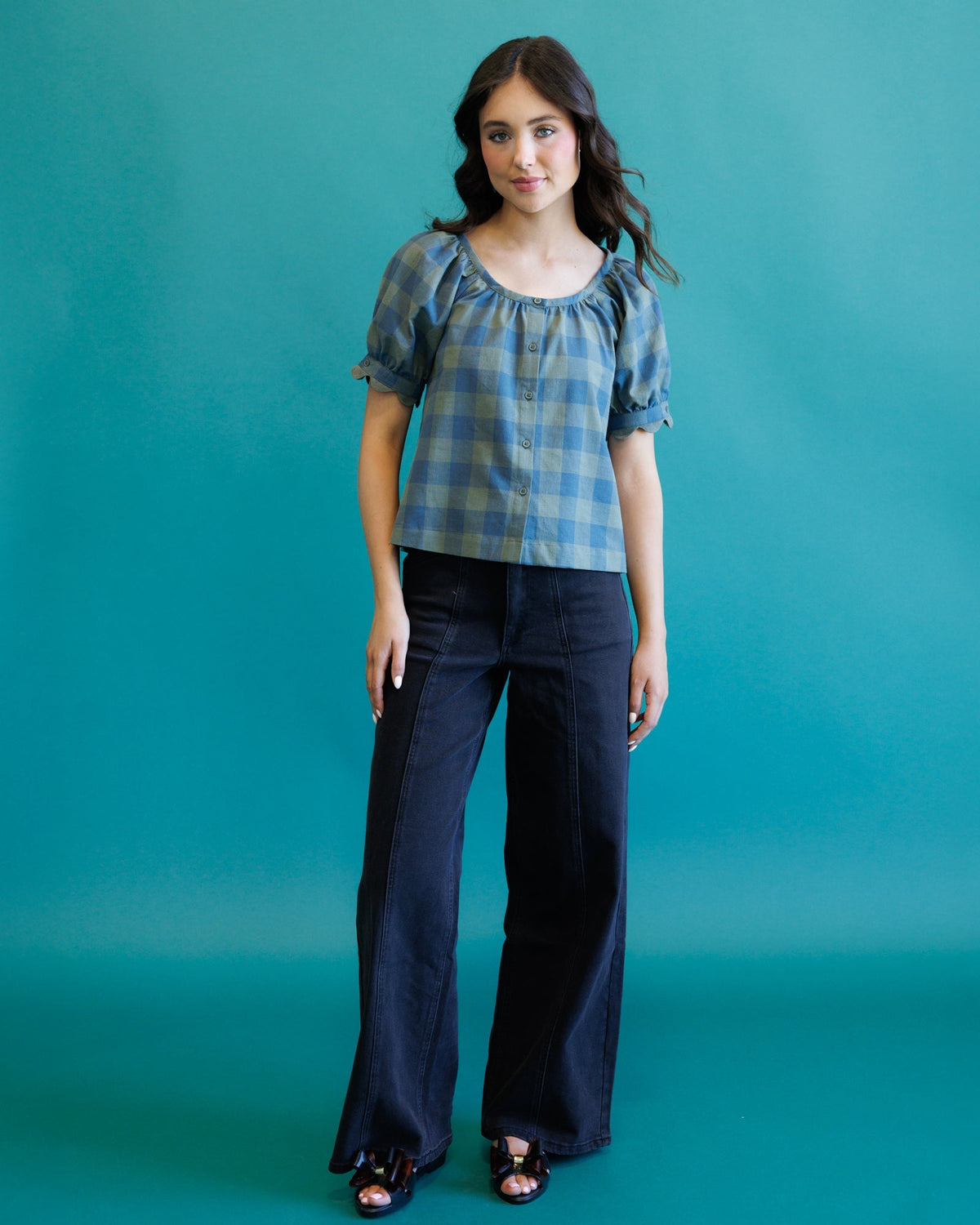 High Rise Seamed Trouser Downeast