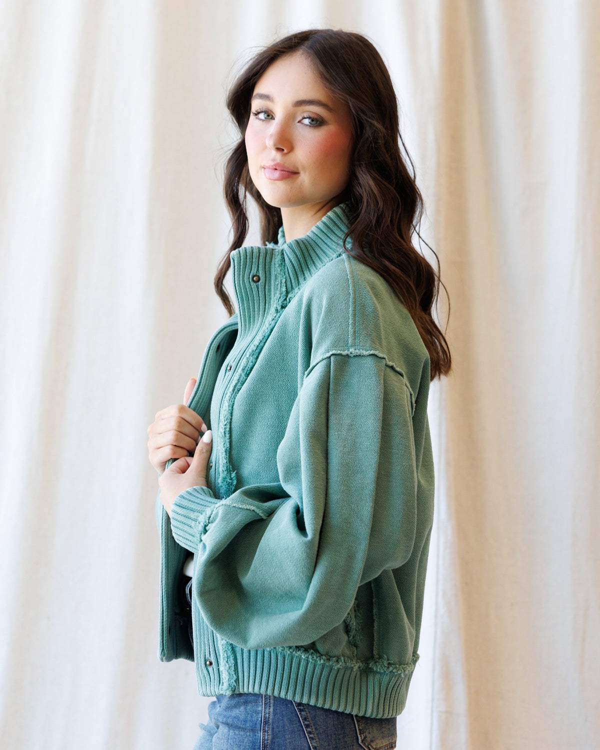 Campus Cardi Coat Downeast