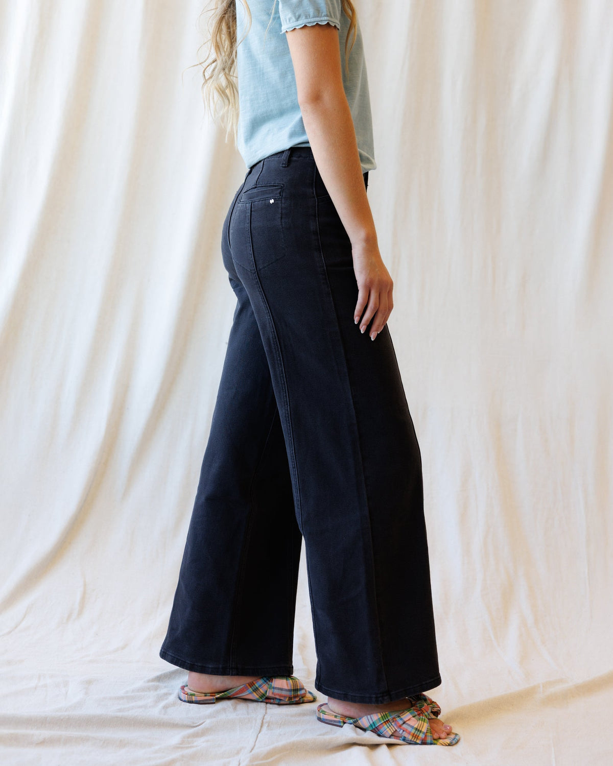 High Rise Seamed Trouser Downeast