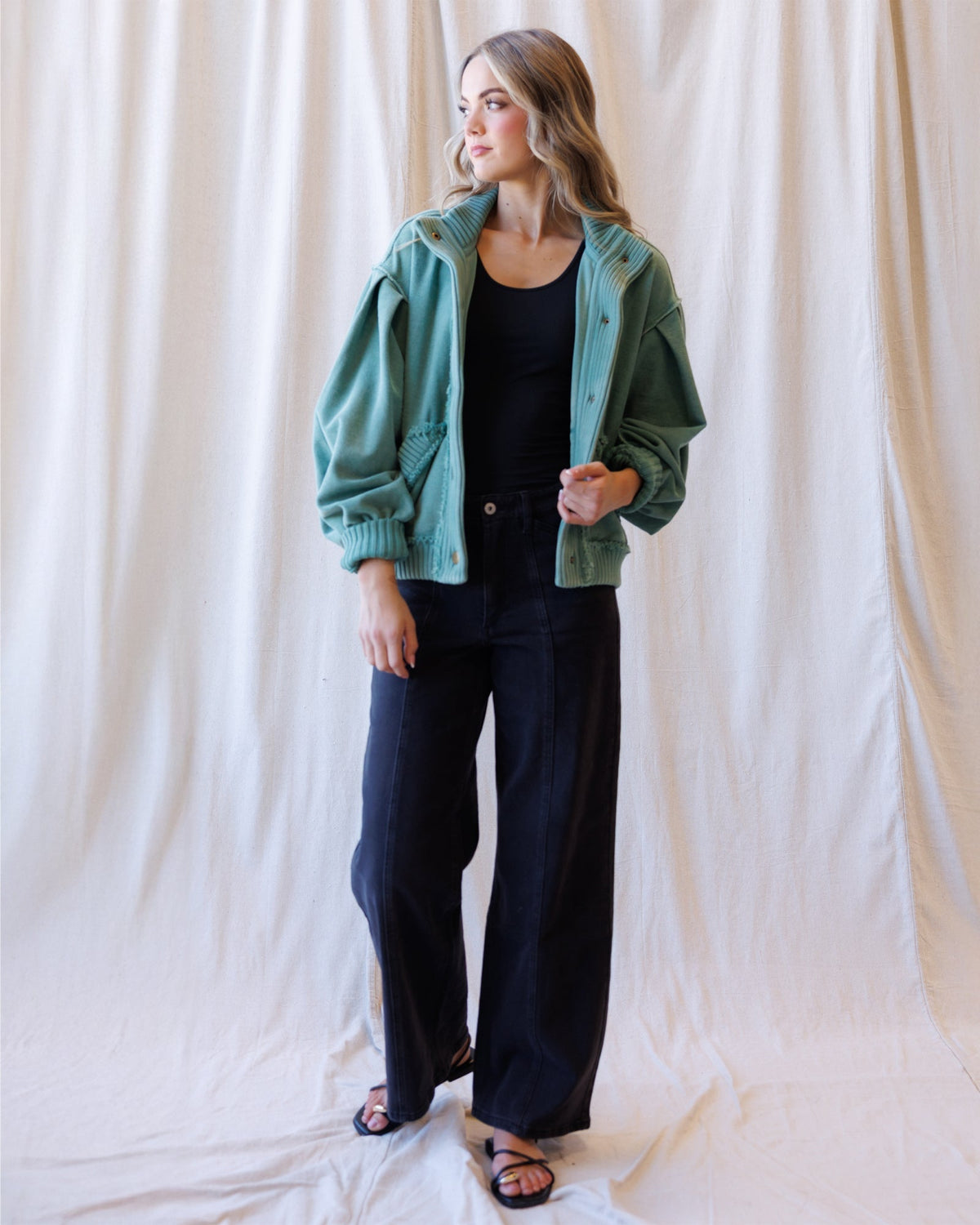 High Rise Seamed Trouser Downeast
