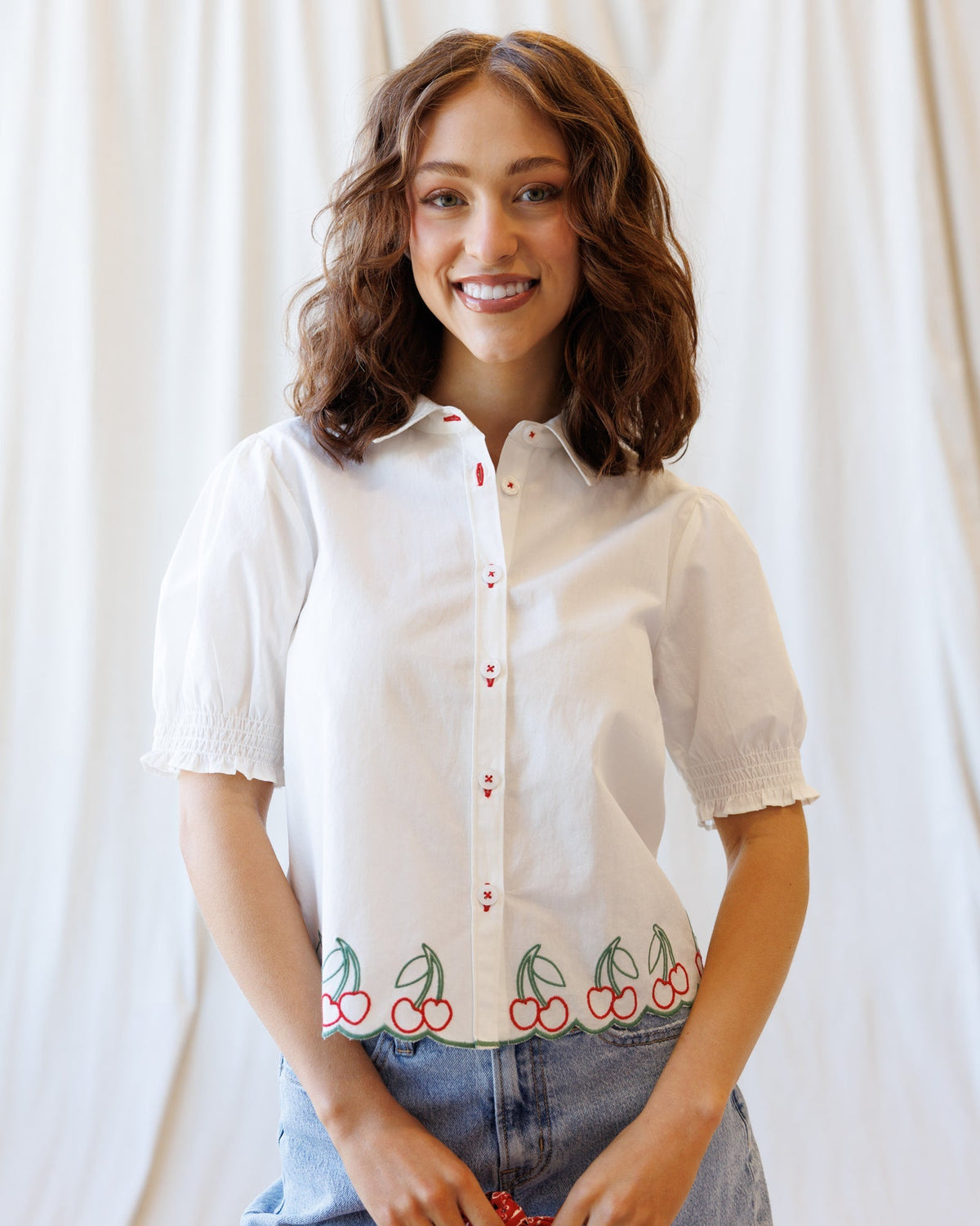 Cherry Cute Button Down Downeast