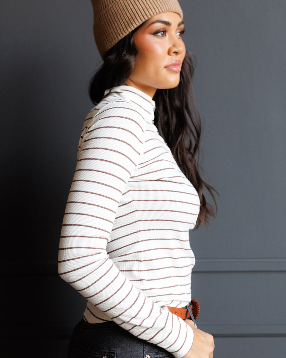 Mock Neck Henley Downeast