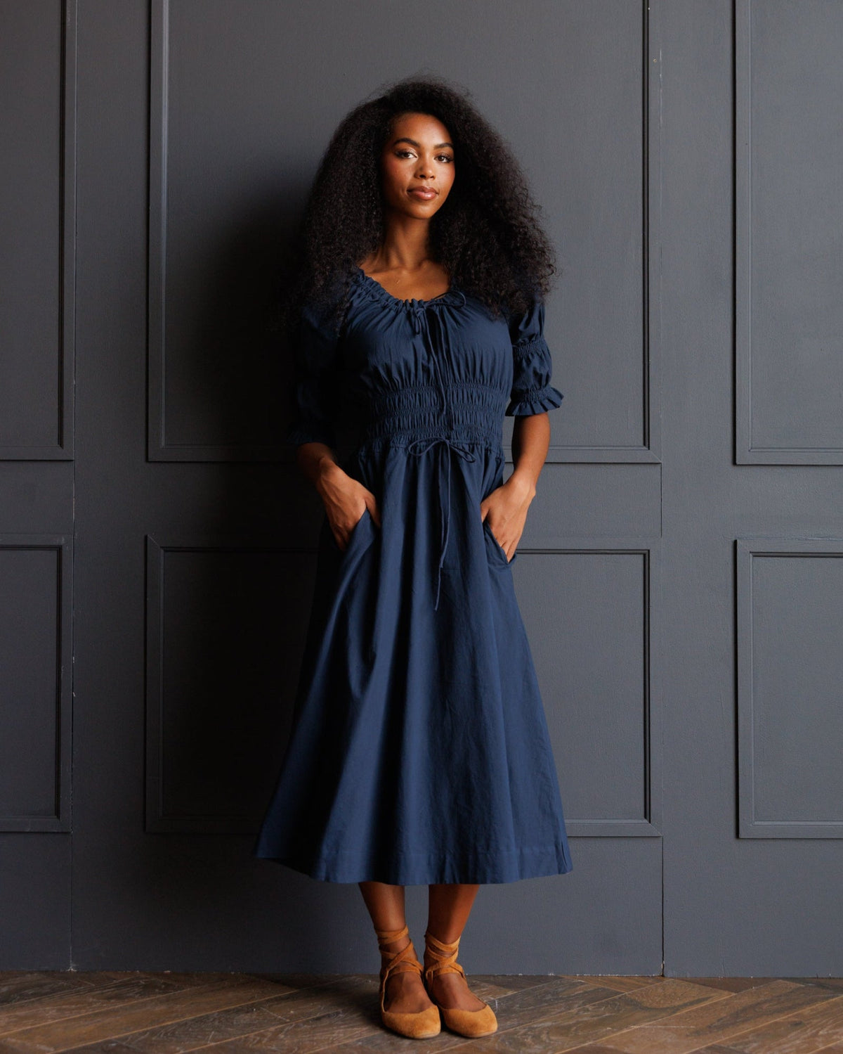 Long Way Home Dress, Blue Nights Downeast