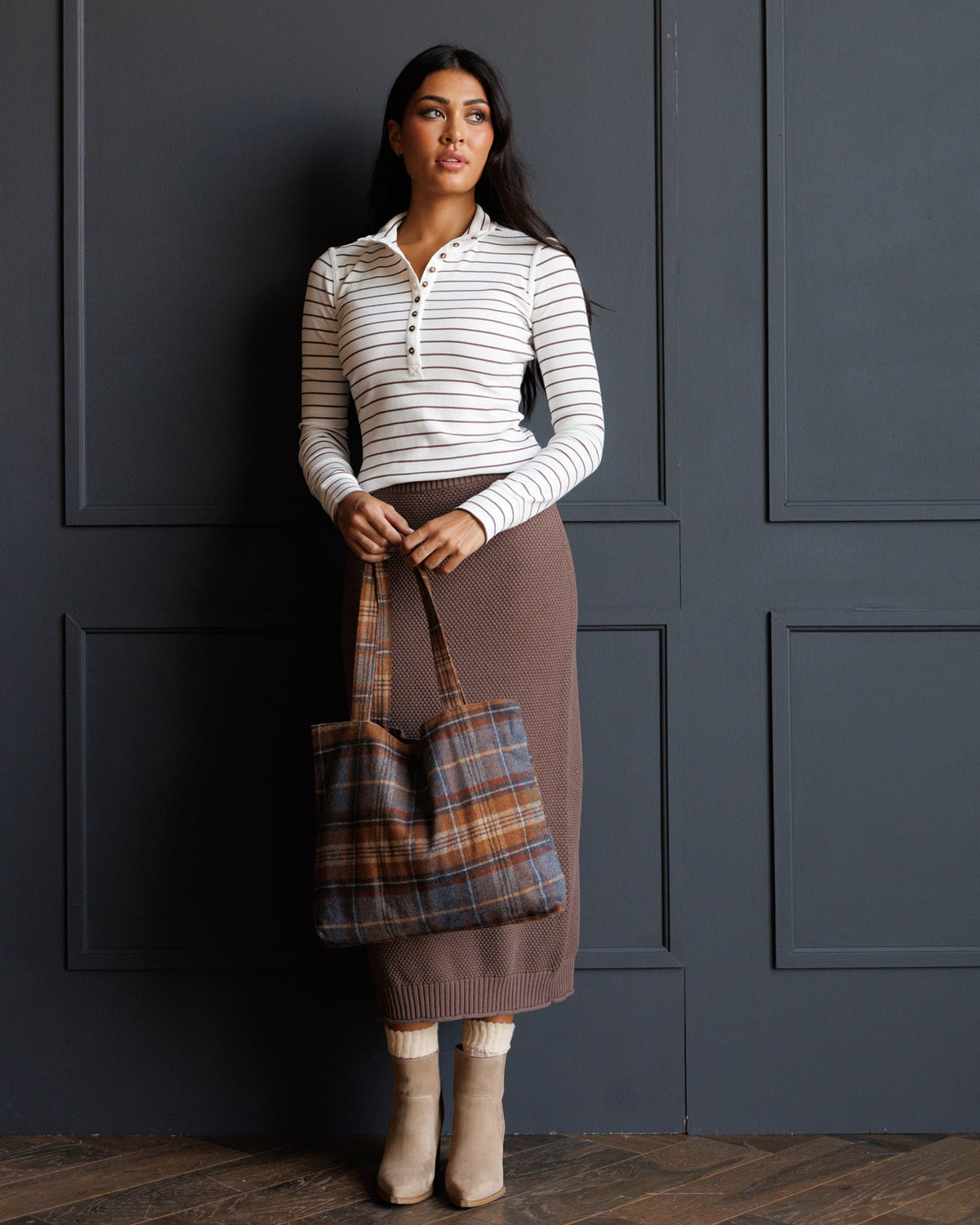 Mock Neck Henley Downeast