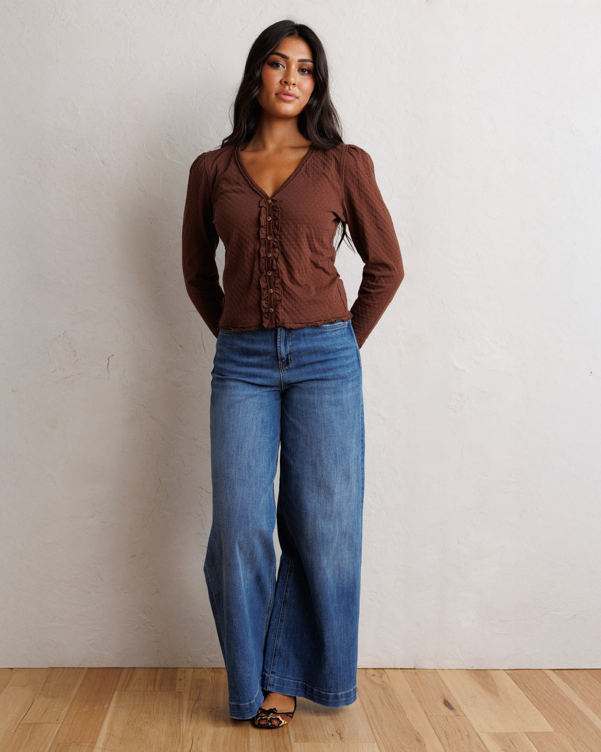 Super High Wide Leg Slouchy Wash Downeast