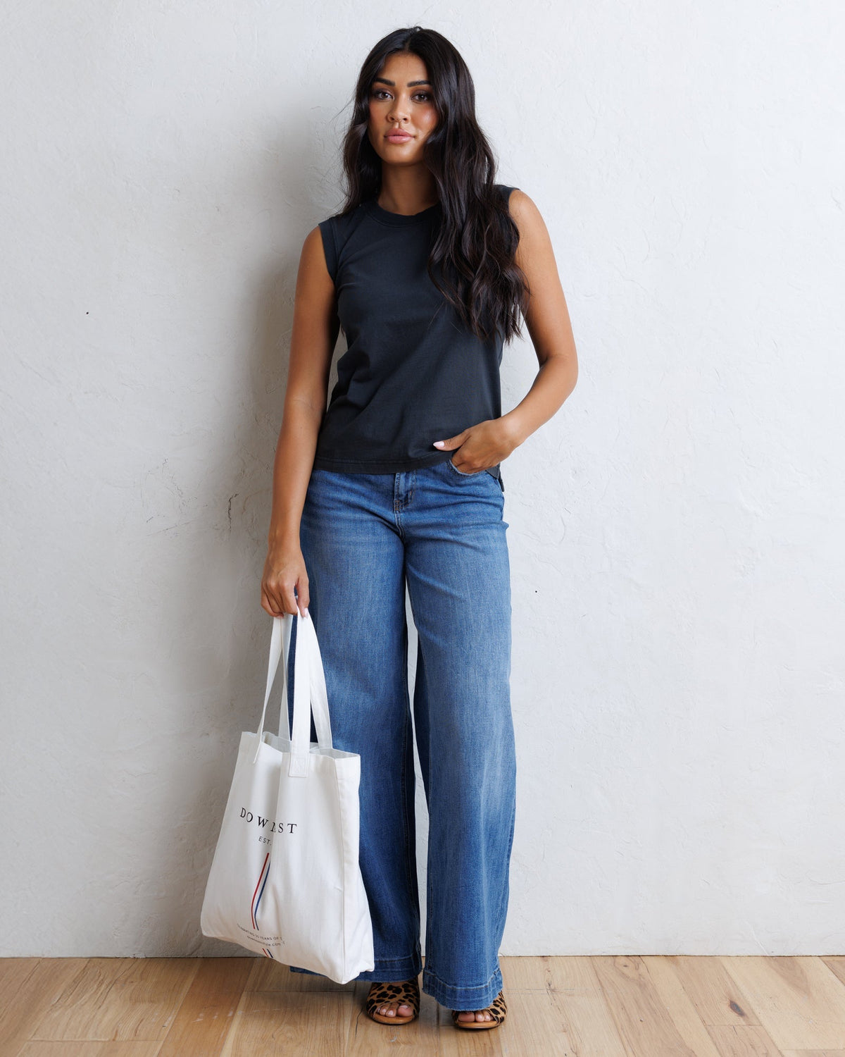 Super High Wide Leg Slouchy Wash Downeast