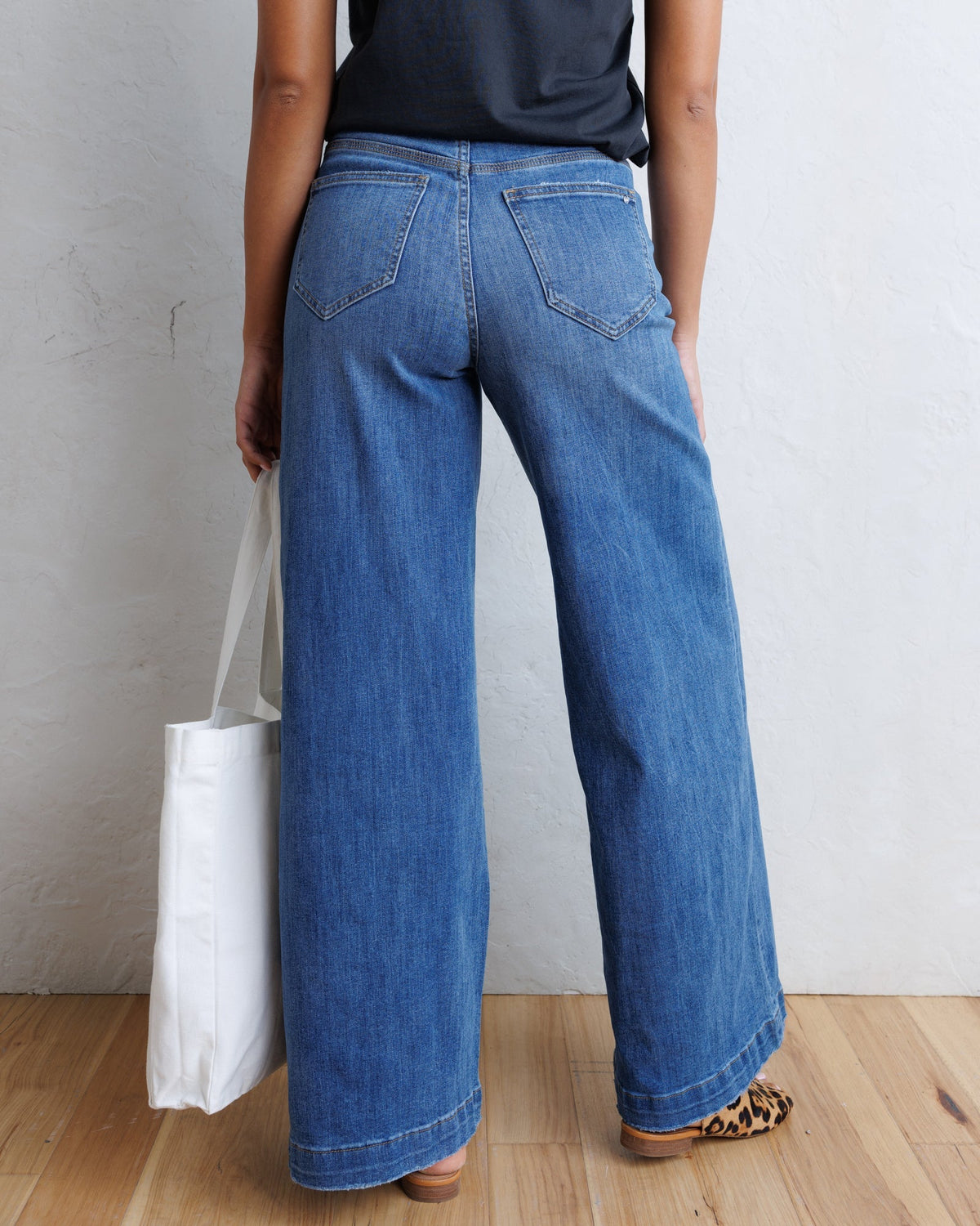 Super High Wide Leg Slouchy Wash Downeast