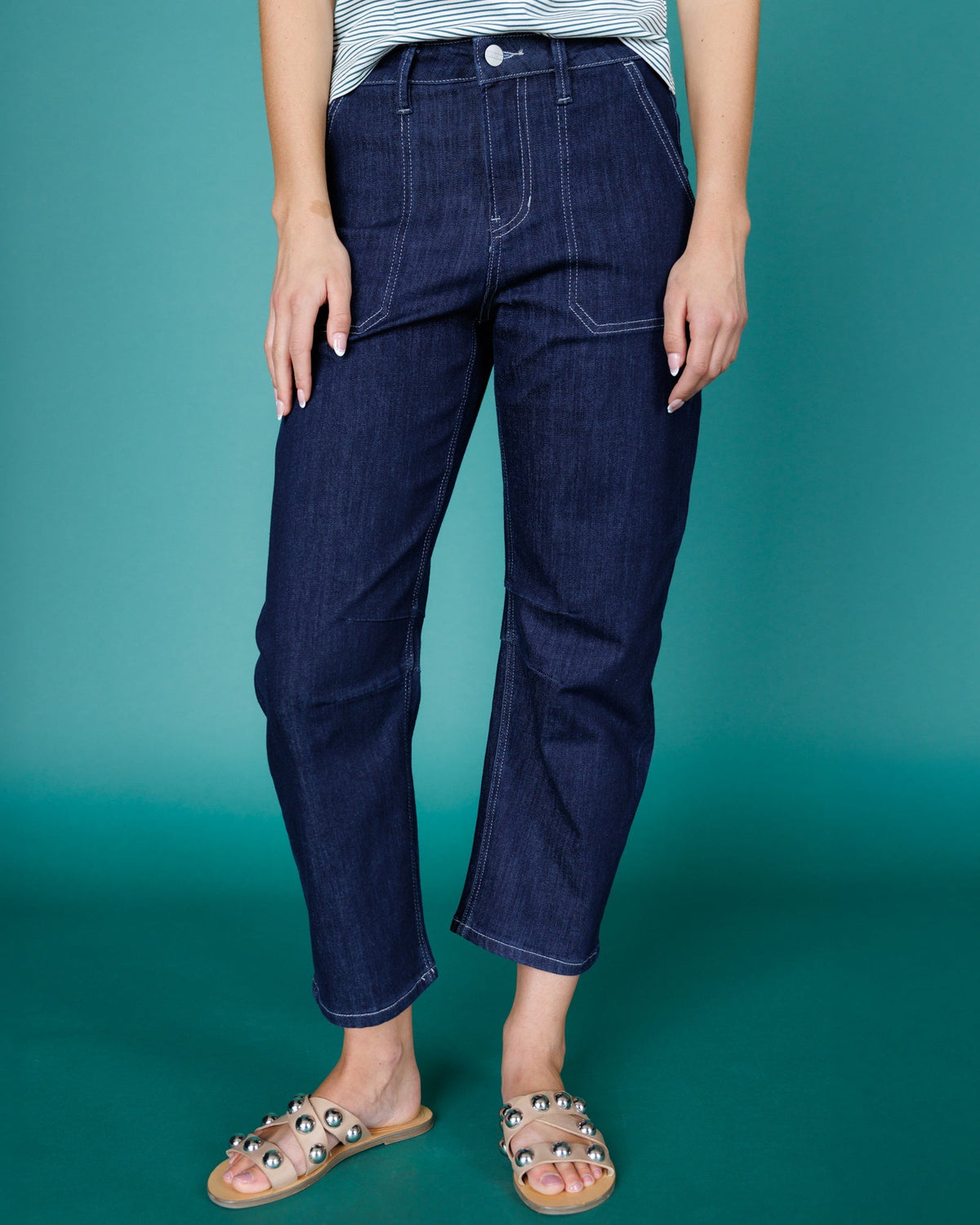 Super High Rise Barrel-Leg Jeans Downeast