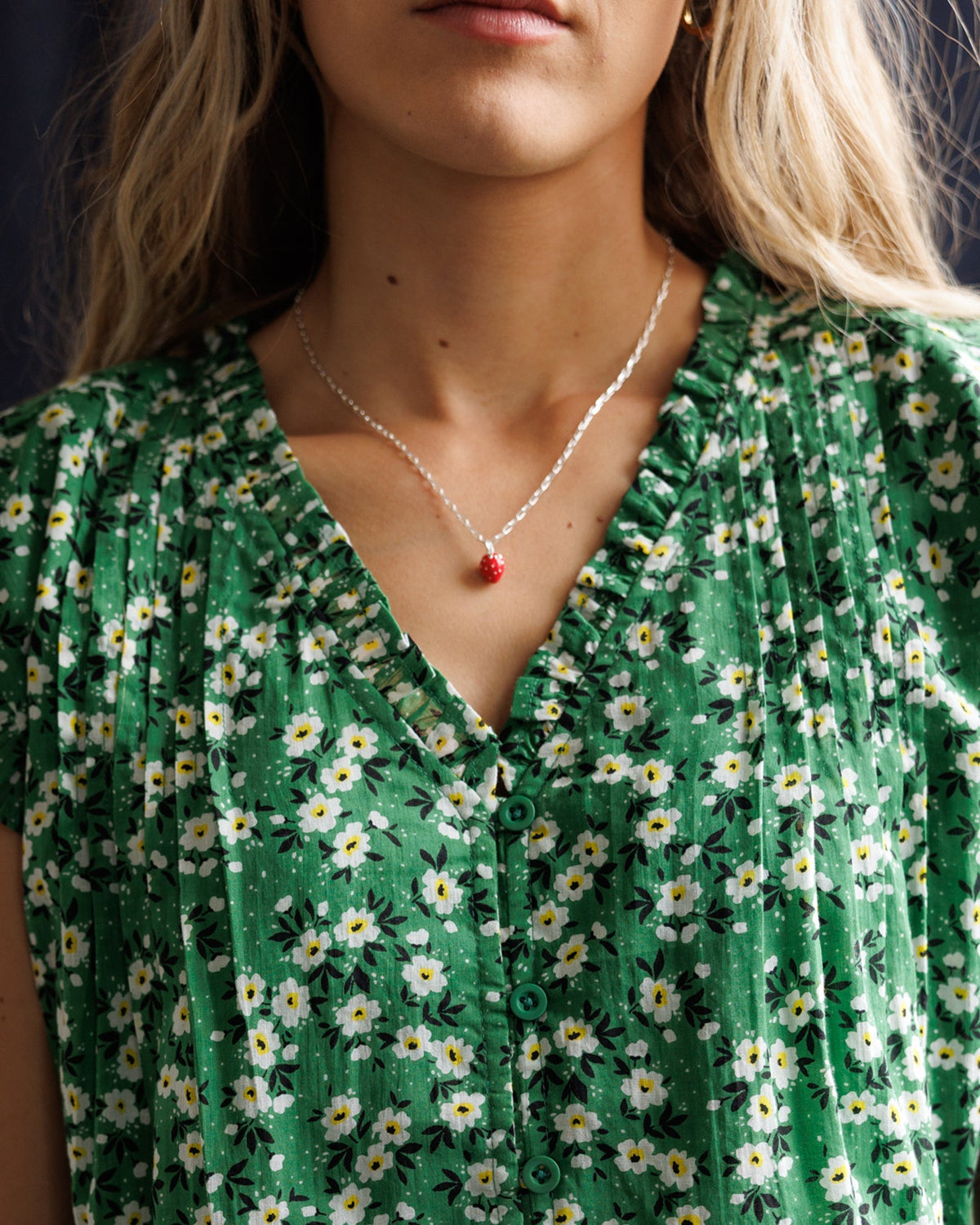 Silver Strawberry Fields Forever Necklace Downeast
