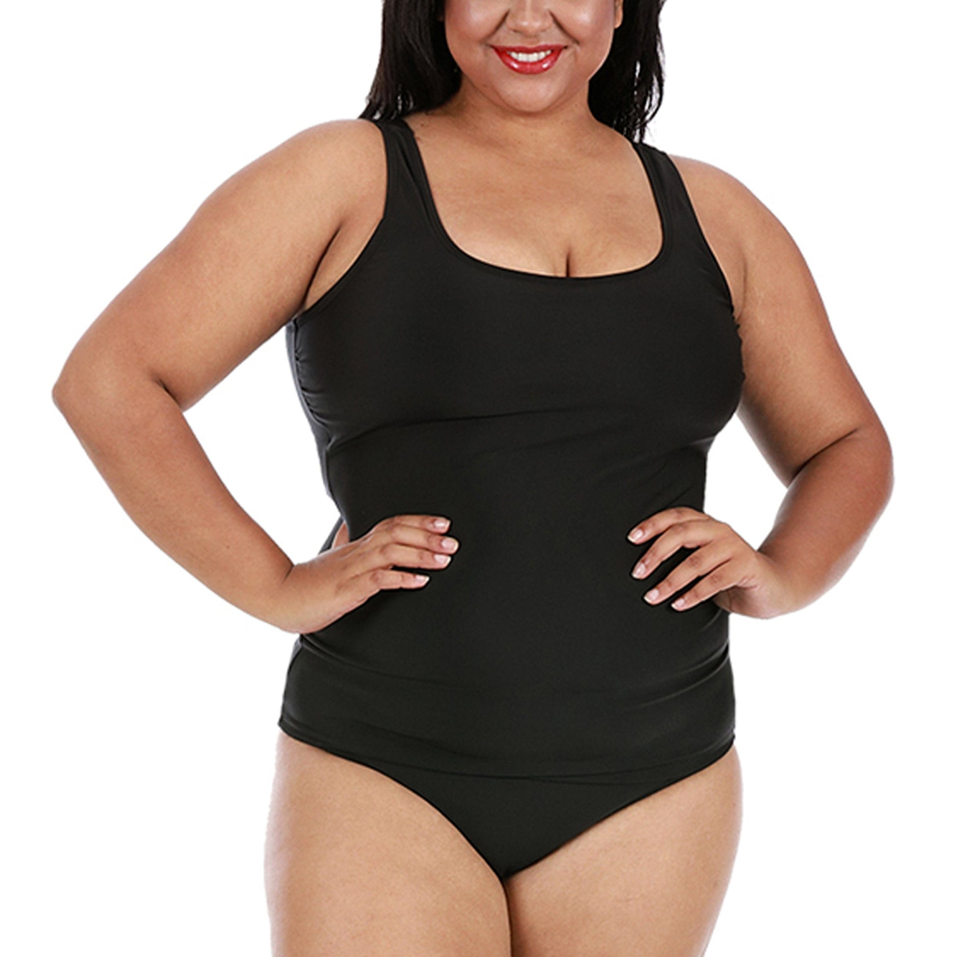 InstantFigure Plus Size Swimwear Hipster Bottoms 13216BC InstantFigure INC