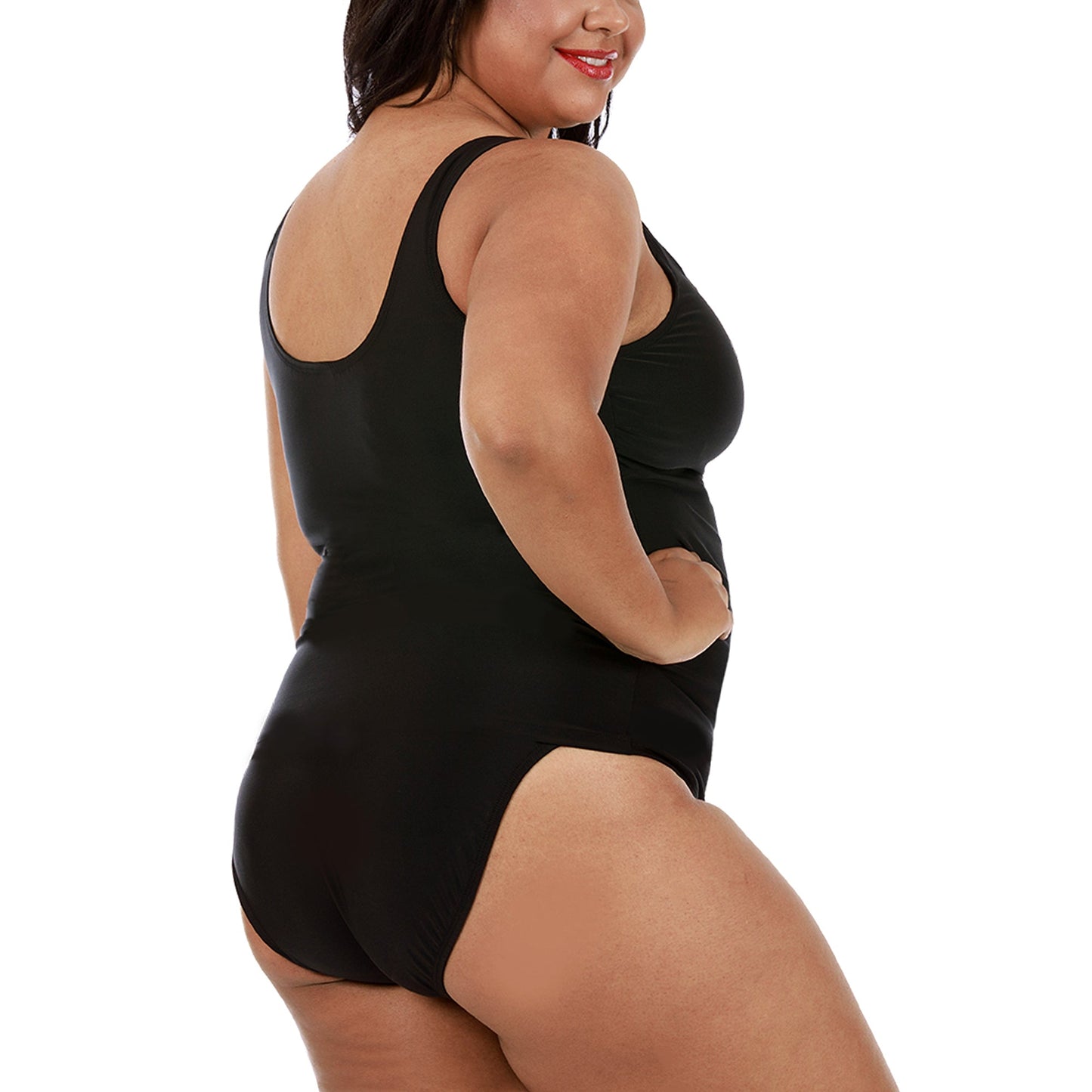 InstantFigure Plus Size Swimwear Hipster Bottoms 13216BC InstantFigure INC