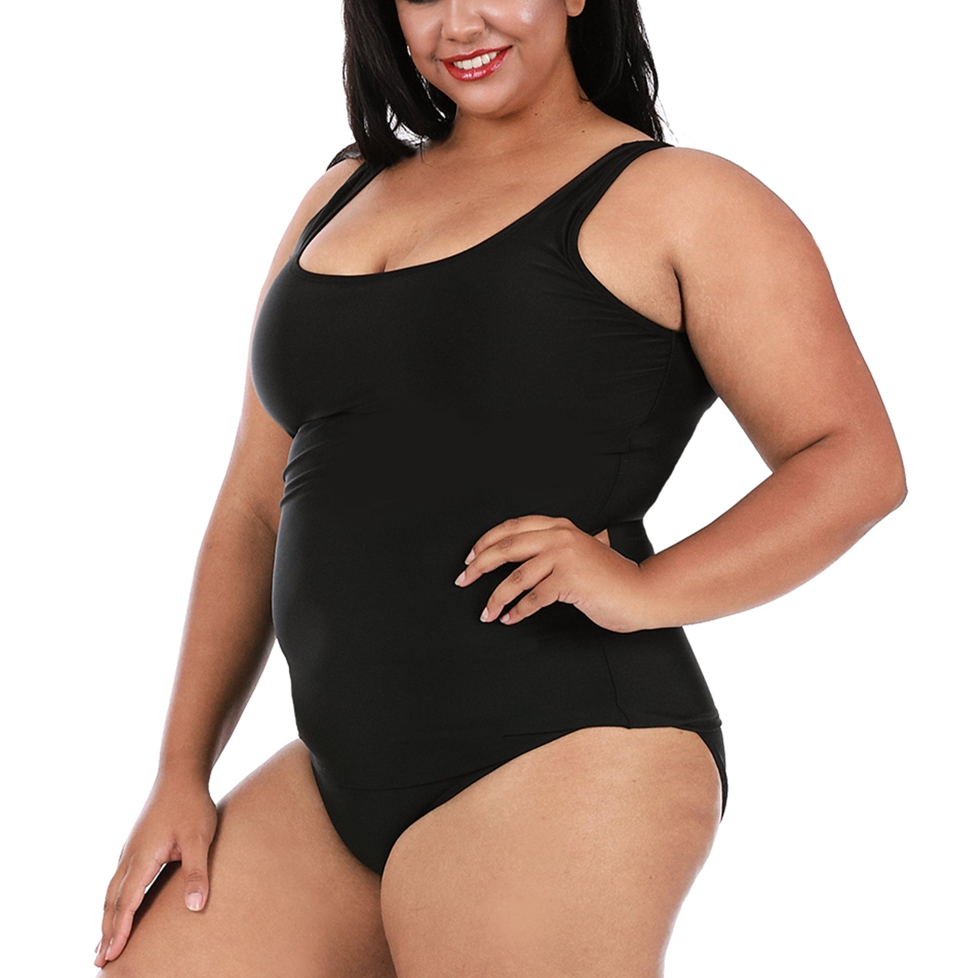 InstantFigure Plus Size Swimwear Hipster Bottoms 13216BC InstantFigure INC
