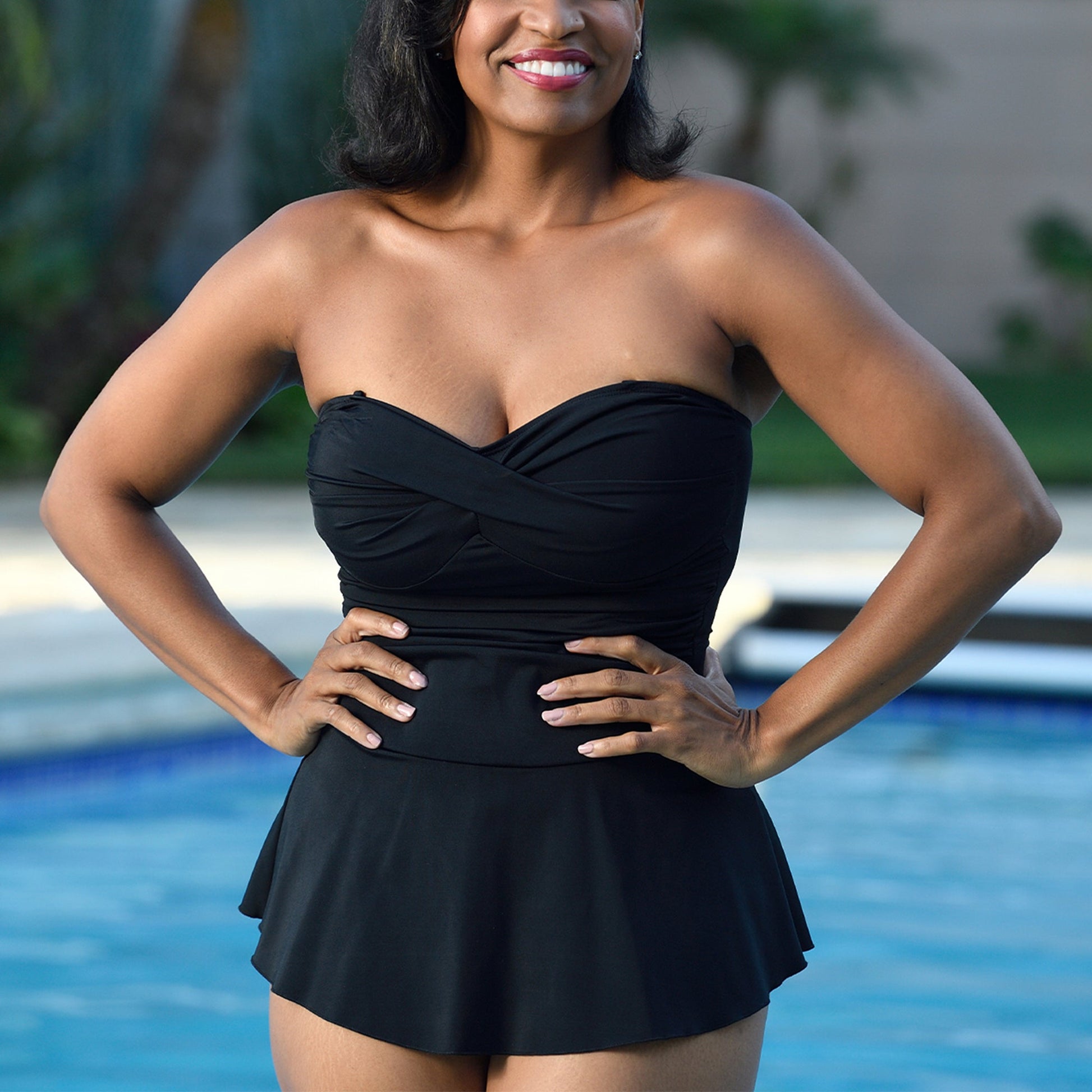 InstantFigure Skirted One Piece Swimsuit 13556P InstantFigure INC
