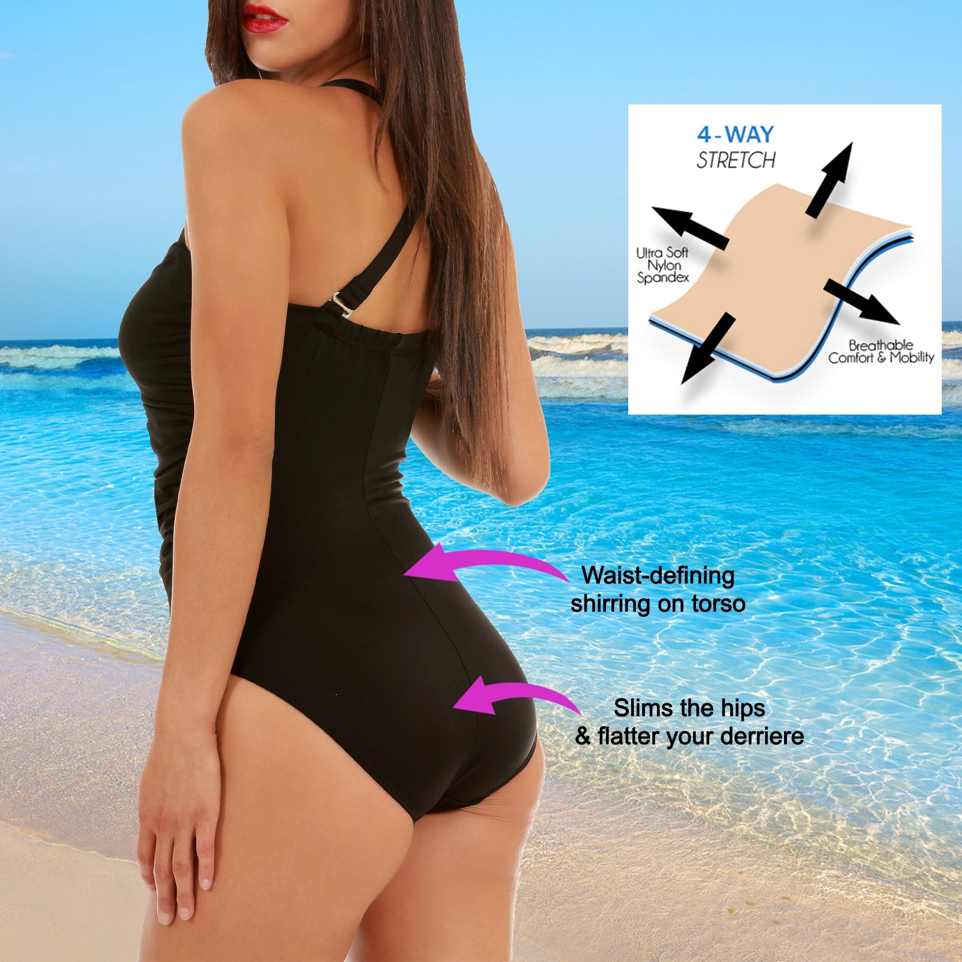 InstantFigure Swimsuit Halter Strap One Piece 13593P InstantFigure INC