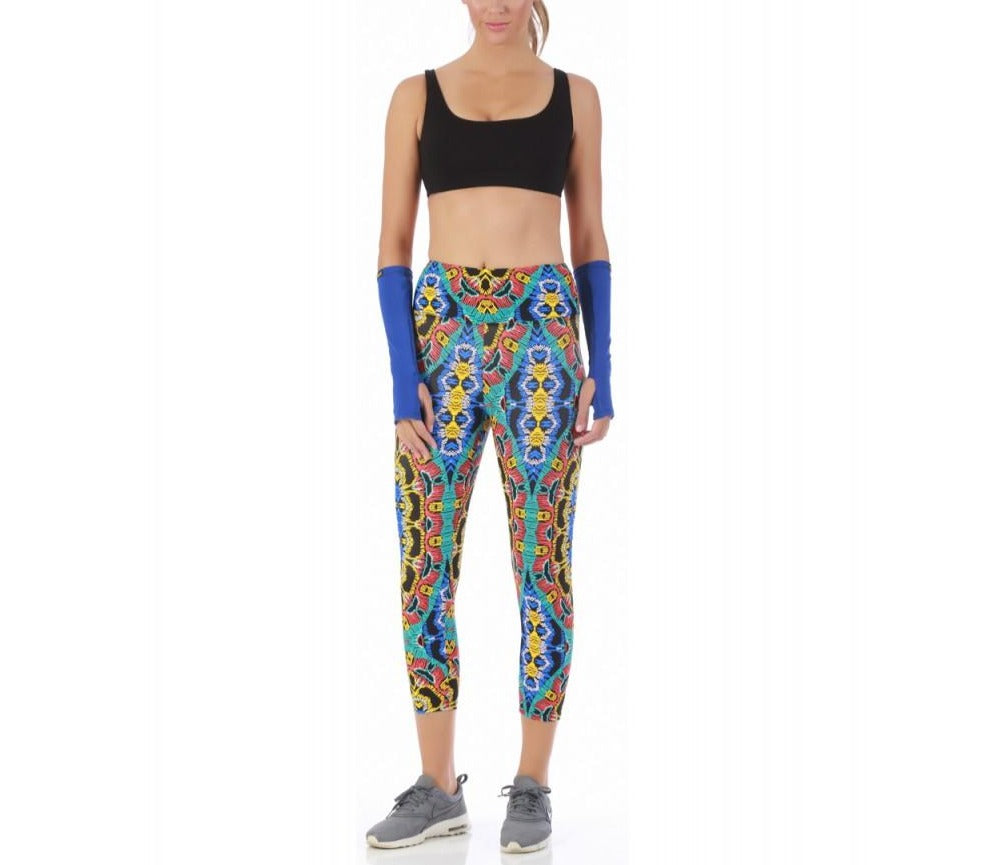 InstantFigure Activewear Capri Printed With Wide Waistband - 14504M InstantFigure INC