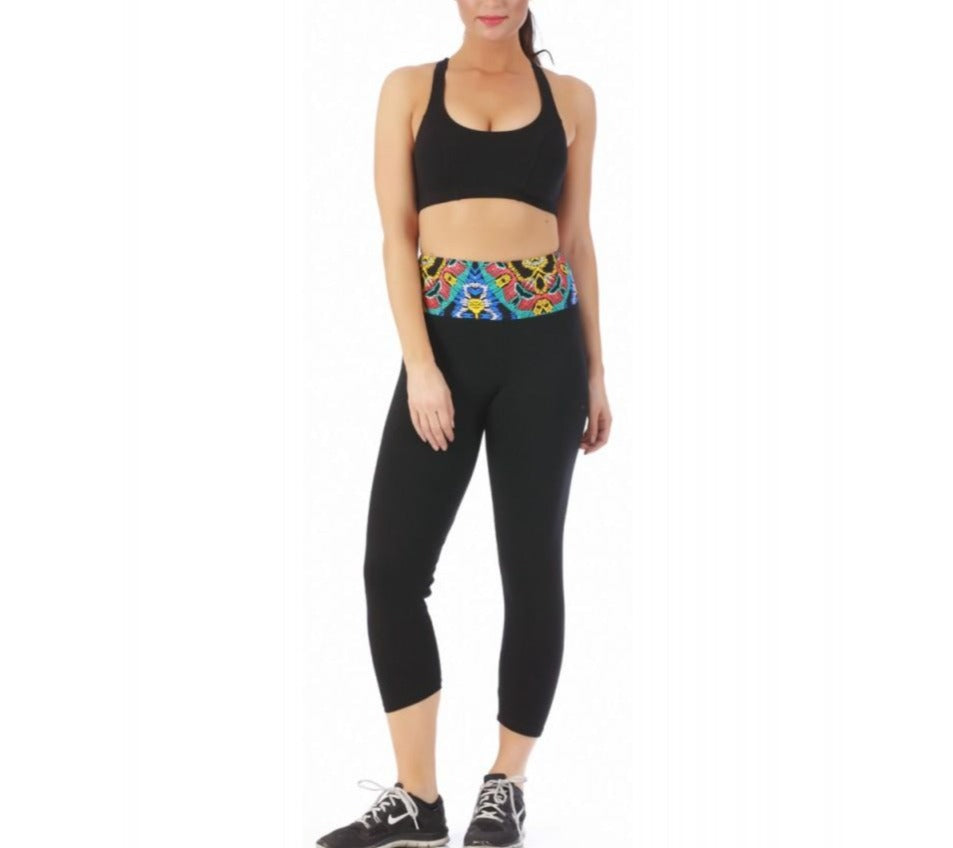 InstantFigure Activewear Capri With Contrast Waistband -144145 InstantFigure INC