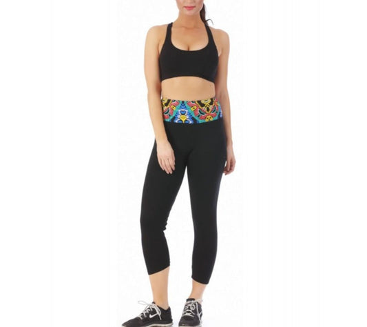 InstantFigure Activewear Capri With Contrast Waistband -144145 InstantFigure INC