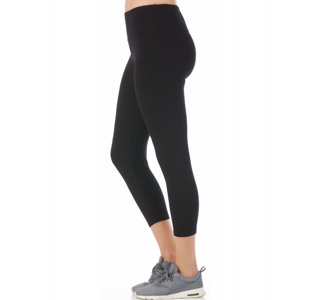 InstantFigure Activewear Cotton Lycra Casual Crop Pant 14404M InstantFigure INC