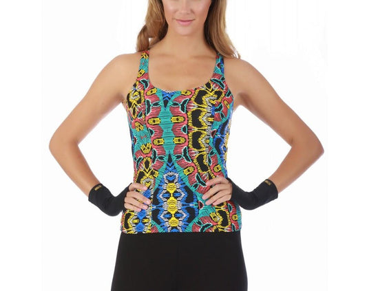 InstantFigure Activewear Printed  Racer Back Tank Top - 145020 InstantFigure INC