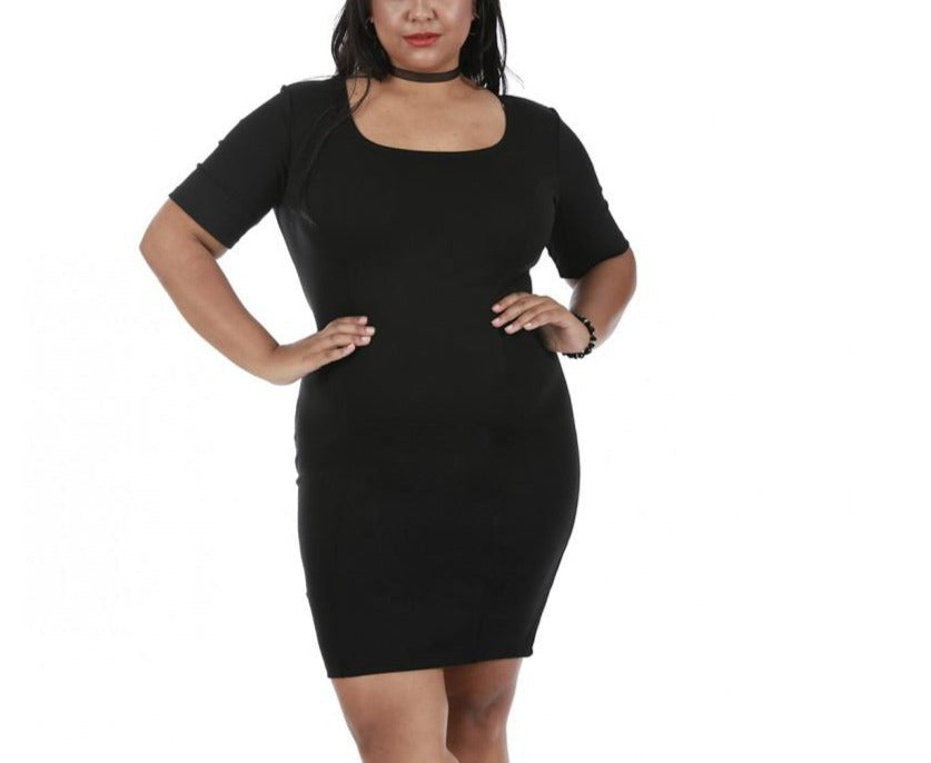 InstantFigure Curvy Plus Size Short Dress Short Sleeves 168027C InstantFigure INC
