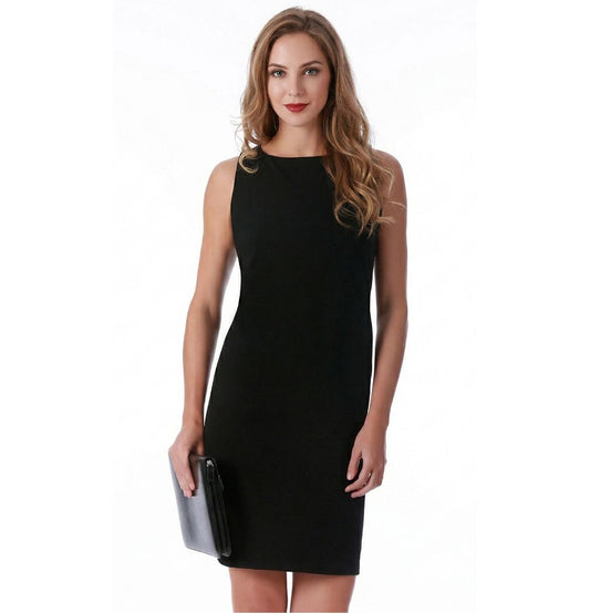 InstantFigure Short Sleeveless Boatneck Dress 16814M InstantFigure INC