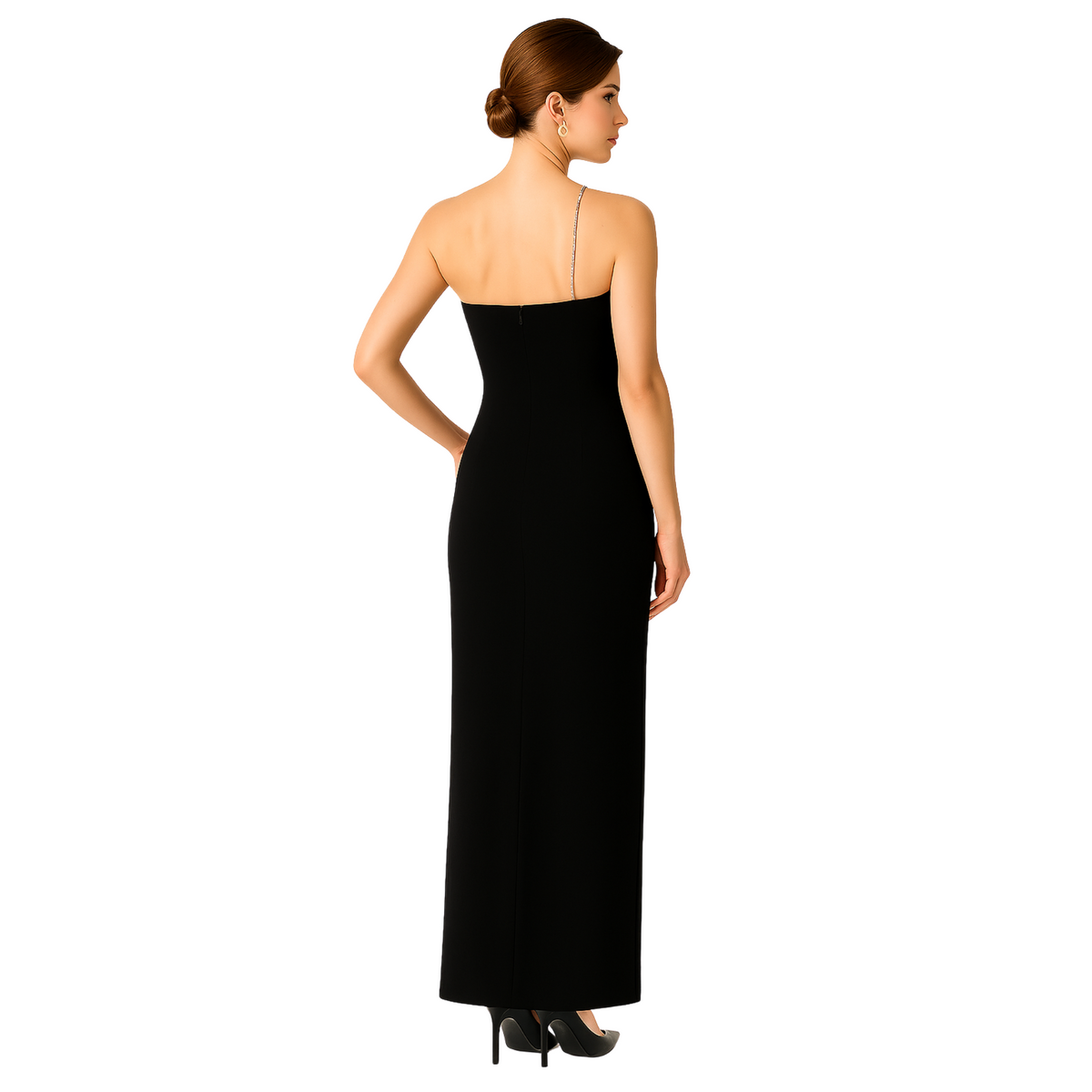 InstantFigure Long Dress Rhinestone Strap 168250 InstantFigure INC
