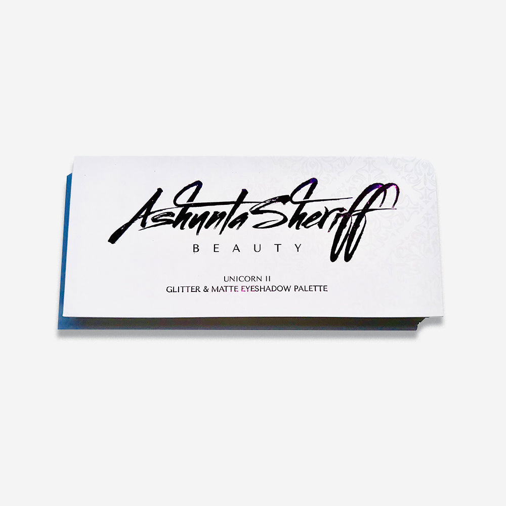 Ashunta Sheriff Beauty Unicorn II Glitter & Matte Shadow Palette Ashunta Sheriff Beauty