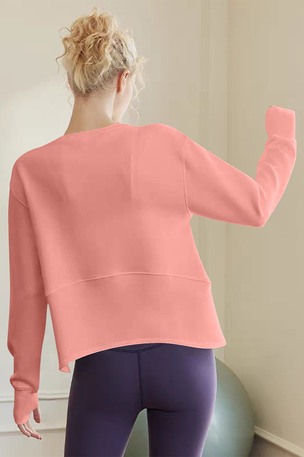 Basic Bae Air Scuba Round Neck Long Sleeve Sweatshirt ShopBasicbae