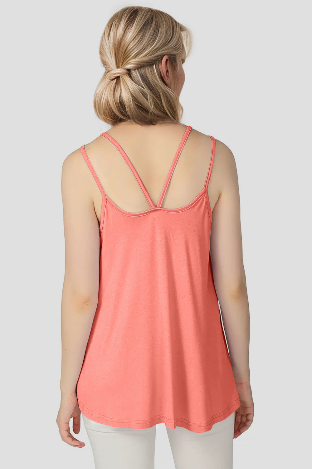 Basic Bae Bamboo Scoop Neck Double Spaghetti Straps Cami ShopBasicbae