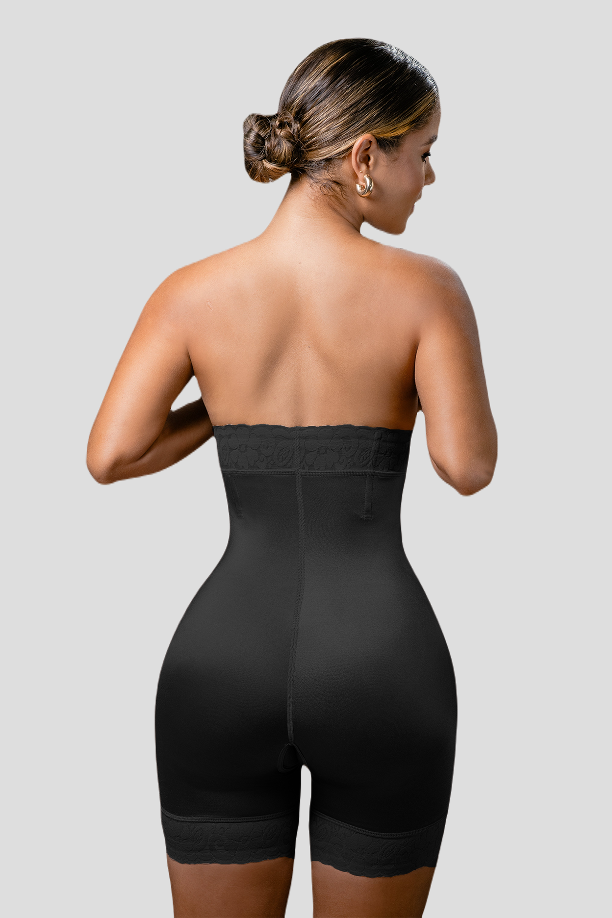 Underbust High Waist Lace Trim Shapewear Slip Shorts Vedette Store