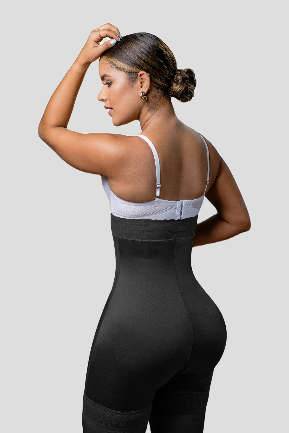Underbust High Waist Lace Trim Shapewear Slip Shorts Vedette Store