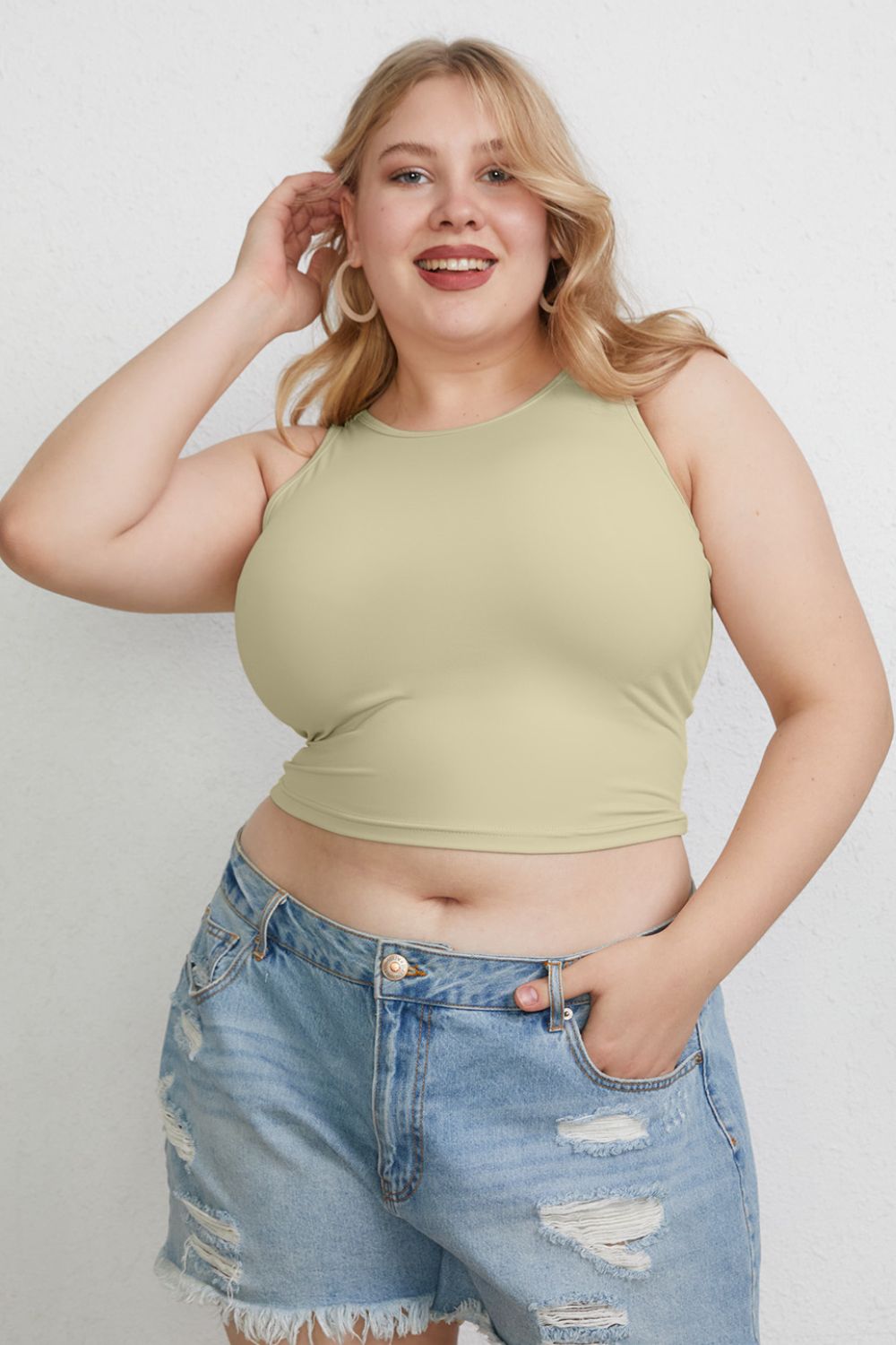 Basic Bae Full Size Round Neck Slim Tank ShopBasicbae