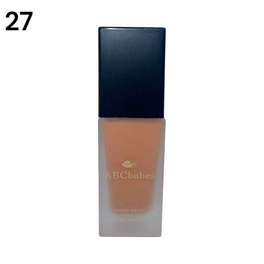 ABCbabes #27 medium neutral golden beige shade hydra matte foundation ABCbabes