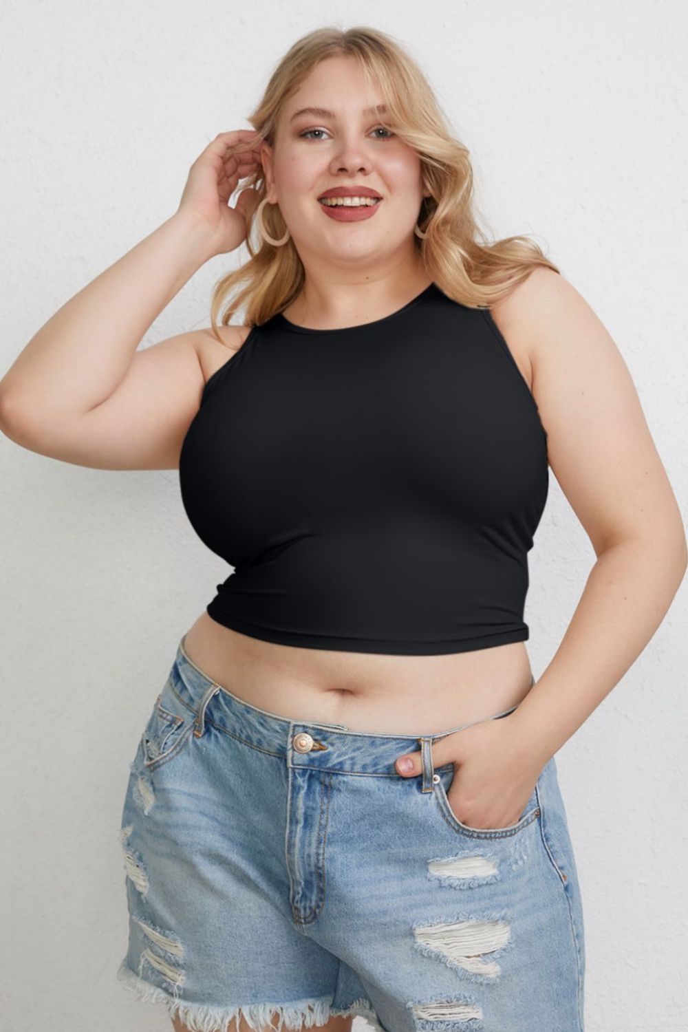 Basic Bae Full Size Round Neck Slim Tank ShopBasicbae