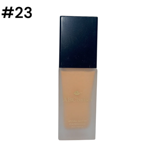 ABCbabes medium tan brown shade #23 warm liquid foundation with hydra matte finish ABCbabes