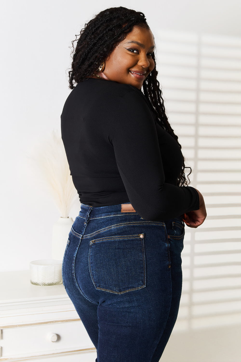 Basic Bae Asymmetrical Neck Long Sleeve Top ShopBasicbae
