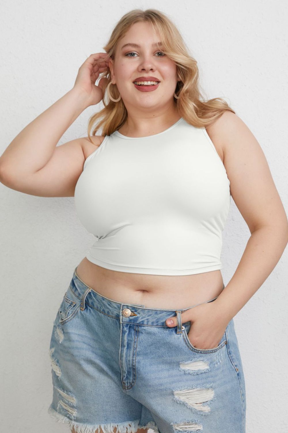 Basic Bae Full Size Round Neck Slim Tank ShopBasicbae