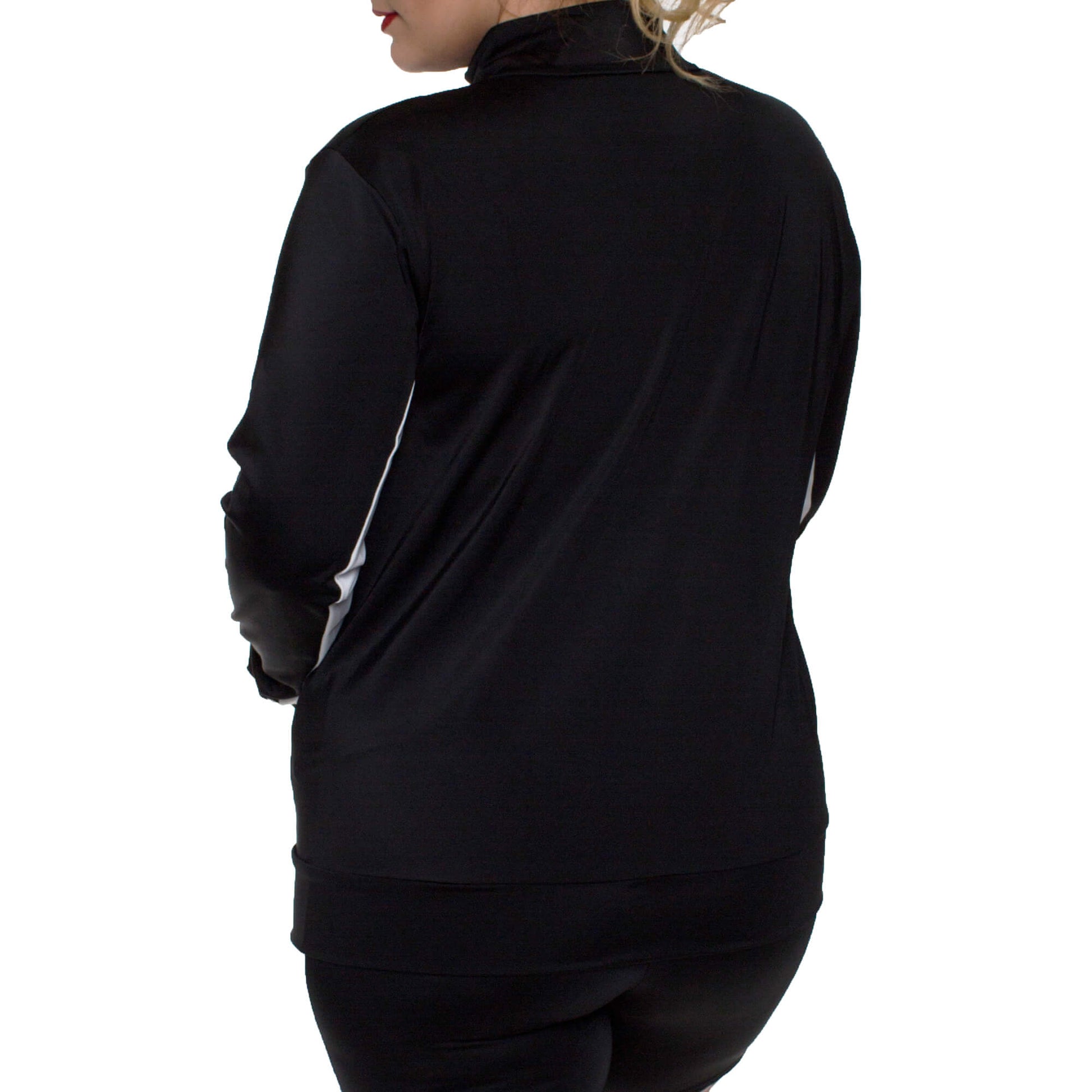 InstantFigure Curvy Plus Size Activewear Compression Jacket AWJ029C InstantFigure INC