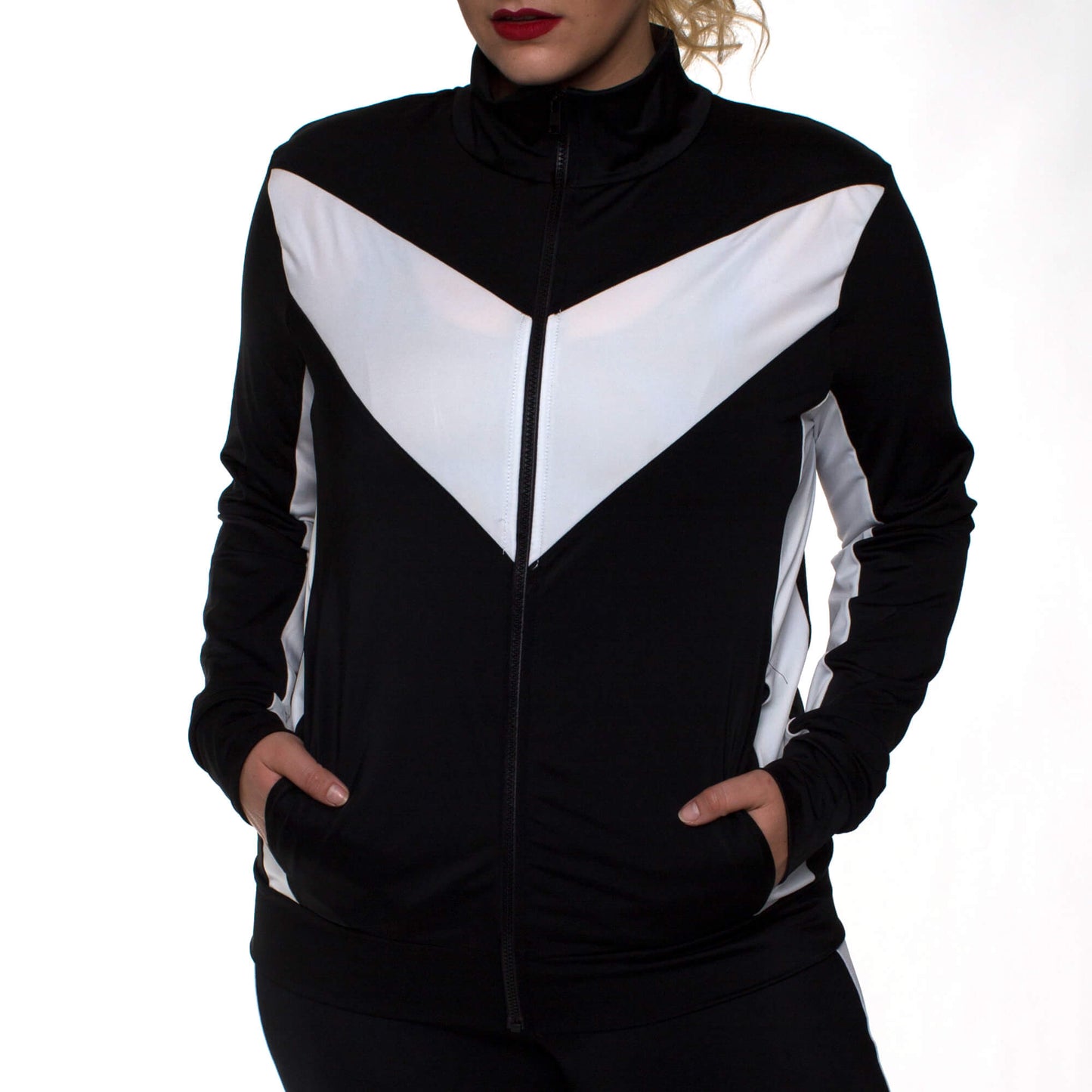 InstantFigure Curvy Plus Size Activewear Compression Jacket AWJ029C InstantFigure INC