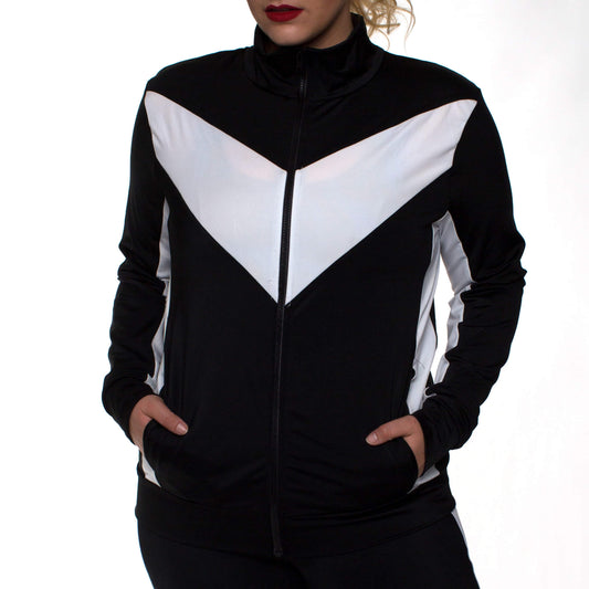InstantFigure Curvy Plus Size Activewear Compression Jacket AWJ029C InstantFigure INC
