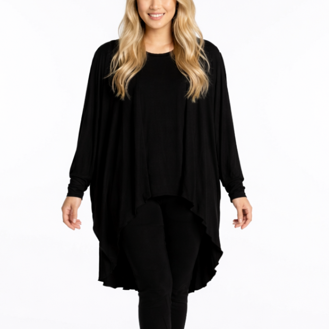 InstantFigure InstaWrap Shahl Cardi Top With Cuffs 169COCT InstantFigure INC